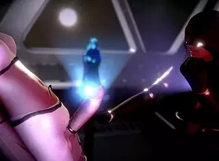 Detailed space handjob using telekinesis in 3D animation