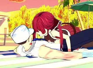 Houshou Marine On The Sex Beach!