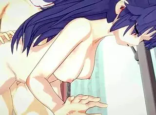 Blue Archive Thicc Thigh Yuuka In 3D Cartoon Hentai Style.