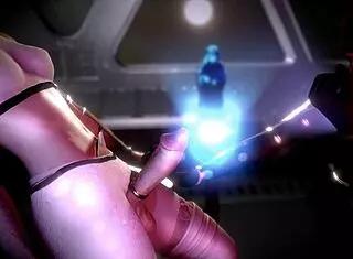 Detailed space handjob using telekinesis in 3D animation