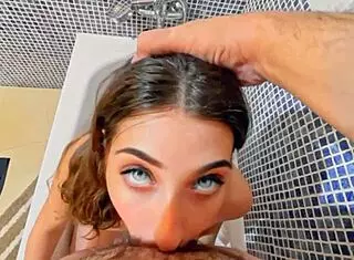 i fucked a stranger at his house, he cums on my face and pussy, makes me moan like a whore in doggystyle hard sex without condom pov