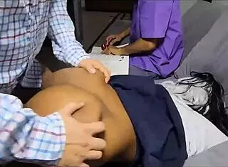 Petite Stepdaughter Has Sex With Stepbrother While Grandfather Watches Them Fuck In His Face