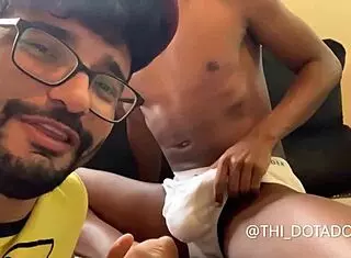 thi dotado fucks marcos goiano bareback on red, so hot