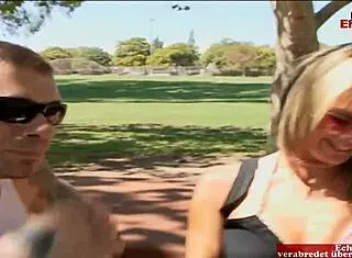 Skinny Blonde Wife Takes Cum in Mouth as Cuckold Watches