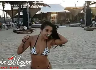 After gym, I hooked up with a hot latina friend for sucking and kissing.