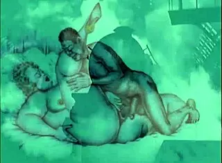 Vintage Erotic Cartoon Illustration