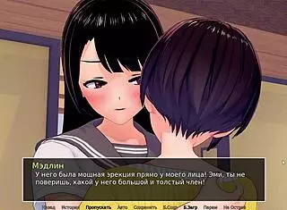 Redhead Tutor Swallows Monster Cock Cum