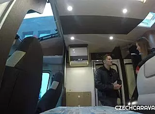 Bold Sex In Caravan With Czech Blonde Milf