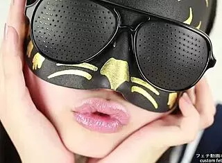 tongue spit fetish with japanese flair