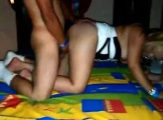 Retro teacher in blue film