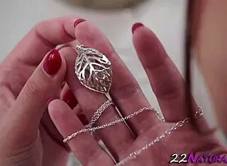 romantic honey masturbates to monster cock then gulps jizz