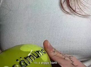 wife talks to husband on phone while cheating in doggystyle sex.