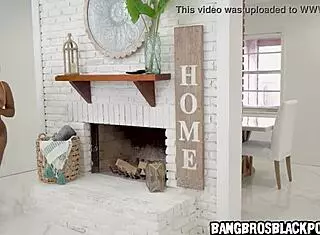 Oh no, he got caught jerking off to porn! Now the black milf wants payback!