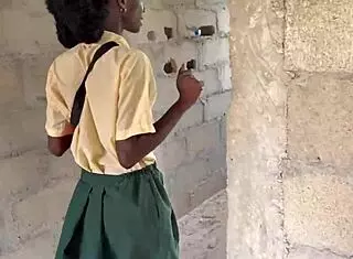 i caught this sexy teen student masturbating in the bush