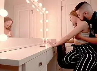 Boy next door licks tight pussy