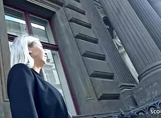 German Scout Interviews Big Natural Tits Secretary Teen for Casting