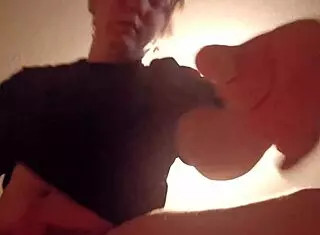 he sucked my dick standing up