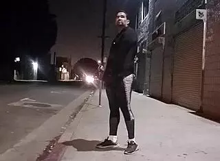 Latino hooker sells bubble butt on street