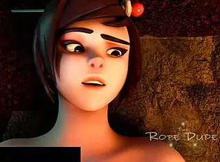 Mei experiences corruption in hentai anime cartoon