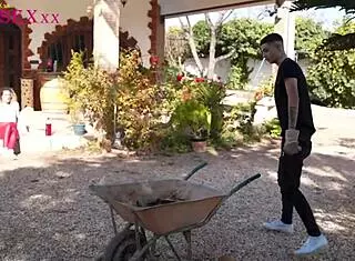 Riding Monster Cock On The Farm With Muff Diving.