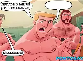 Basketball stars in bareback gay action! Episode 3!