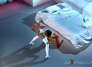 i'm the sexy sci-fi dickgirl android playin with a hot woman in space