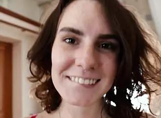 Beautiful college student seduced into first time hardcore with big tits