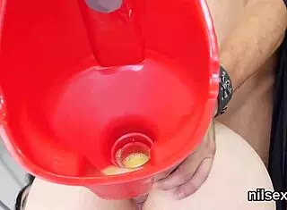 Cute girl undergoes extreme therapy in specialized facility