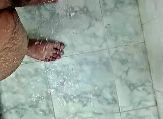 cute twink cleans his dick for the neighbor to suck in homemade video