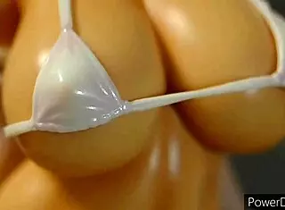 Akiko Kamimura's massive tits and ass in the hentai collection