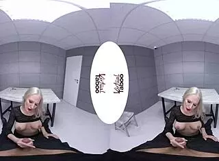 Blonde with big tits fucks intensely in POV for freedom in taboo scene