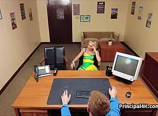 i saw the head teacher fuckin the cheerleader and soccer mom in the office