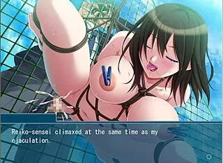 Bound teacher obeys in gangbang