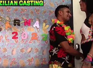 Sizzling hot Brazilian carnival action with hot women