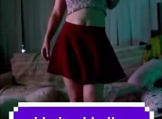 noita performs a belly dance striptease for friends in homemade setting