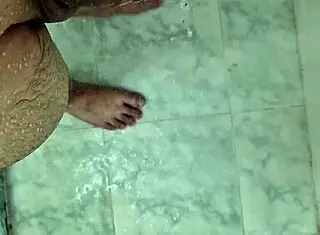 cute twink cleans his dick for the neighbor to suck in homemade video