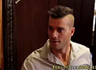 Real pornstar with big tits gets jizzed in high definition