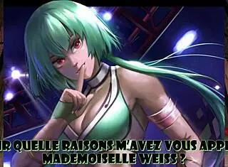 yo, weiss dominates hard in rwby hentai femdom play