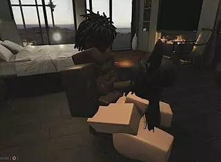 I'm taking control over this girl in her bedroom.