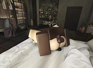 I'm taking control over this girl in her bedroom.