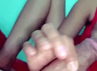 Cute girl sucks boyfriend's big long cock passionately