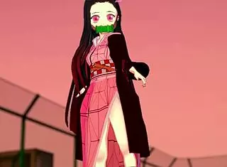 Innocent Nezuko Chan Fights Urges in Demon Slayer
