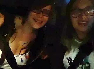 Lovely ladies pose in bikinis during beach photoshoot