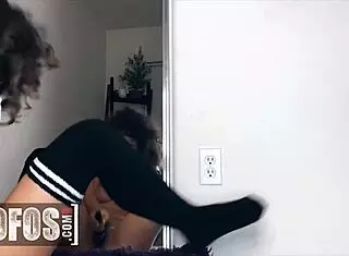 sexy brunette feels intense pleasure masturbating