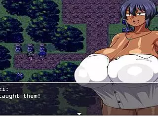 brown girl natsuki-chan masturbates and cums in hentai anime