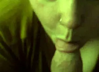 Intense ball sucking by amateur redhead with handjob and licking