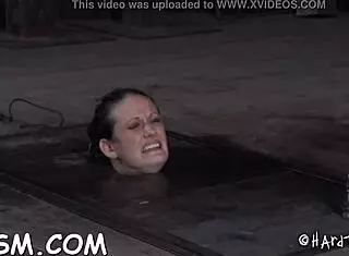 this hotty signed up for a contest not knowing she'd get bound and fucked doggystyle so roughly