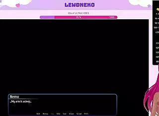 vtuber lewdneko playing harem hotel part 18 with maid femdom and toys 😈