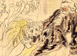 Vintage Hentai Anime Depicts Erotic Cartoon Scenes