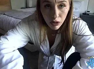 angel young gets a house call from hotel worker